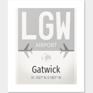 LGW Gatwick airport Posters and Art